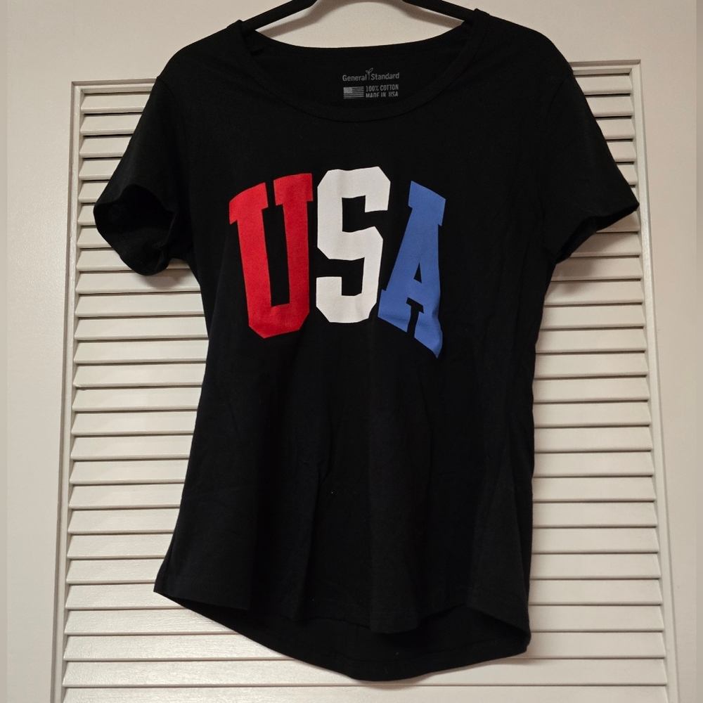 General Standard - (NWOT) 100% Cotton USA 4th of July Short-Sleeve Top